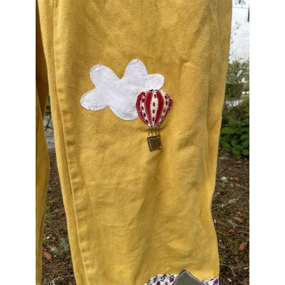 Small Upcycled Urban Outfitters Whimsical Jumpsuit Coveralls - Picture 4 of 8